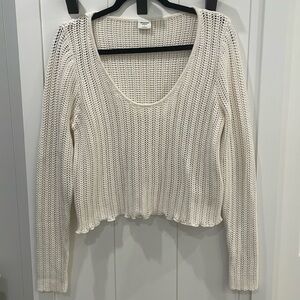 NWT Abercrombie & Fitch Crocheted Sweater Size Large